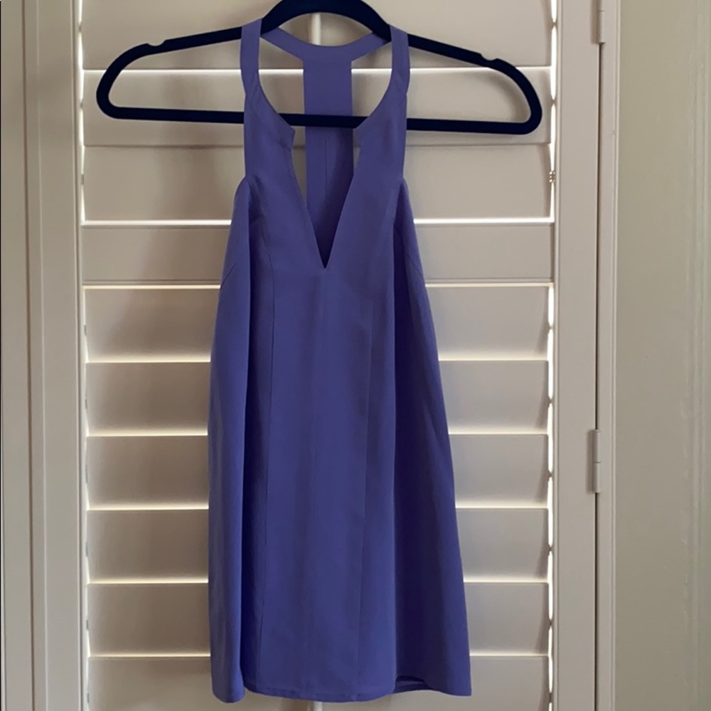 Purple silk tank top